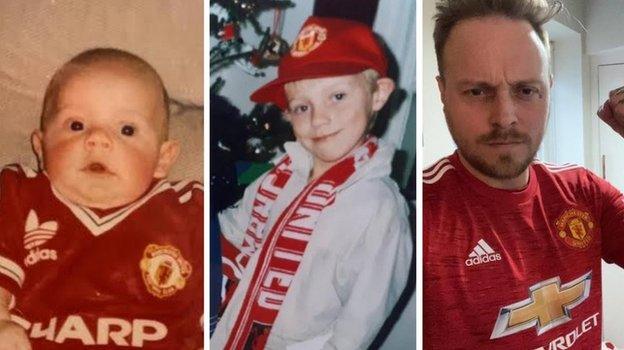 Architects frontman Sam Carter in United kits down the years