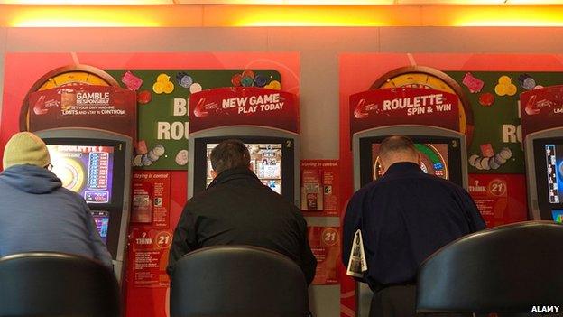 Men on FOBTs