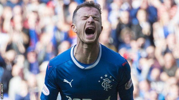 Rangers midfielder Andy Halliday