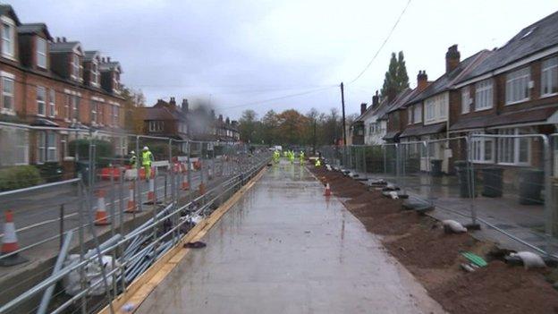 Lower Road construction