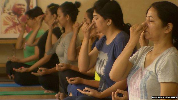 Yoga at Sivananda Yoga ashram in Delhi