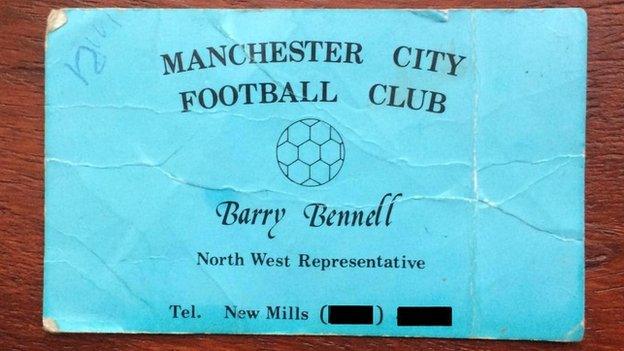 Barry Bennell calling card