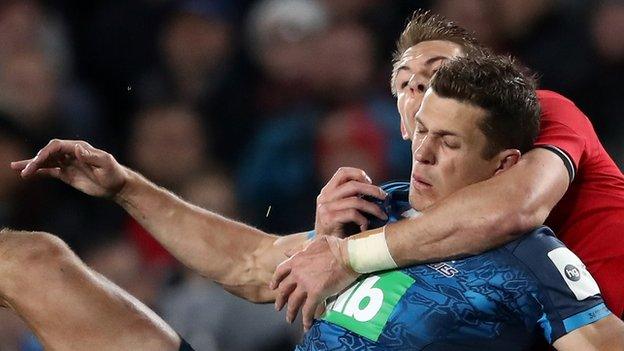 Liam Williams was sin-binned against Blues for a second illegal tackle