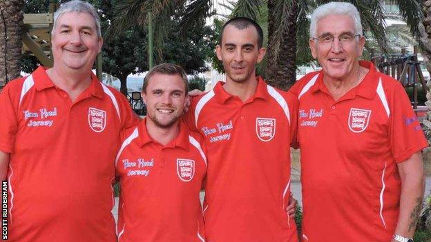 Jersey's men's fours bowls team