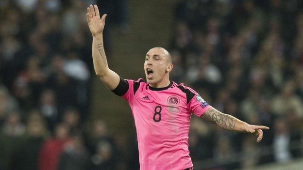 Scotland midfielder Scott Brown