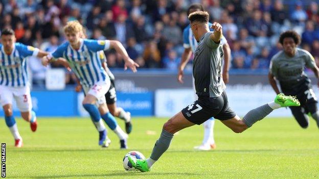 Callum Robinson penalty attempt