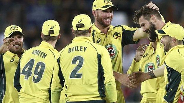 Australia celebrate