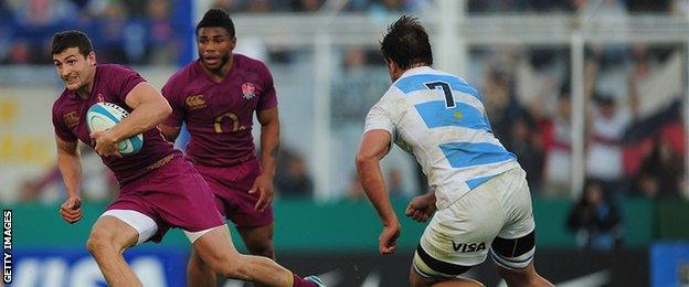 Jonny May makes his England debut in 2013