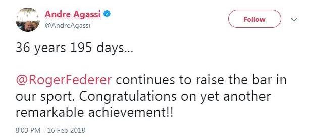 Andre Agassi tweet