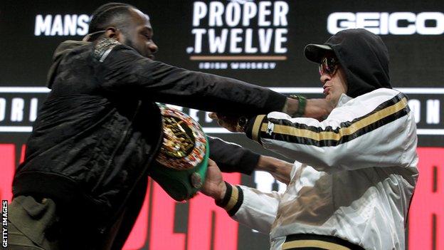 Deontay Wilder and Tyson Fury