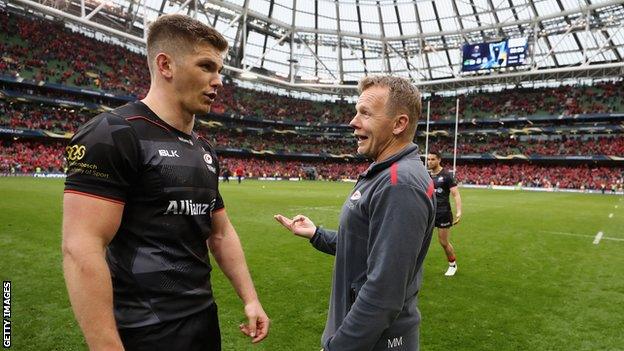 Owen Farrell and Mark McCall