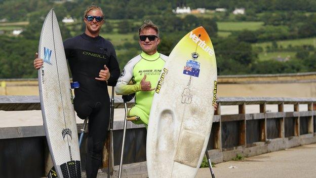 Llywelyn Williams and Mark 'Mono' Stewart