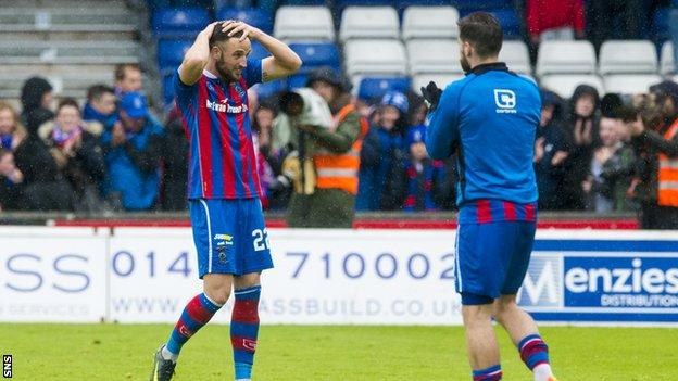 Inverness Caledonian Thistle have been relegated from the Premiership