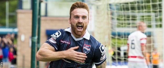 Ross County striker Craig Curran proved the match-winner