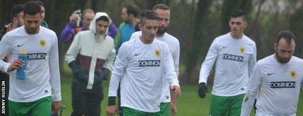 Portuguese Club walk off