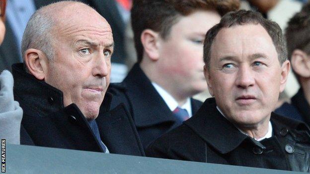 Tony Pulis (left) and Steve Gibson