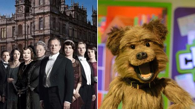 Downtown Abbey cast and Hacker T Dog CBBC presenter