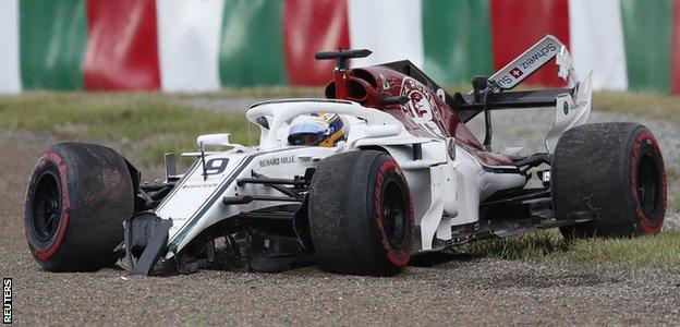 Marcus Ericsson during the race