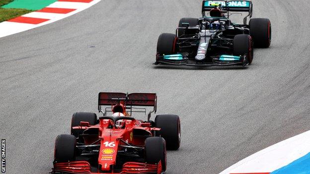 Valtteri Bottas and Charles Leclerc