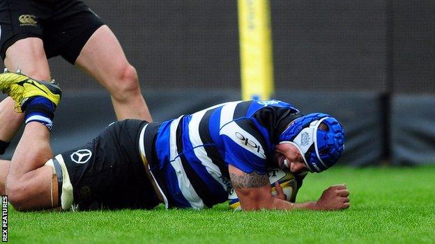 Leroy Houston scores try on his return for Bath