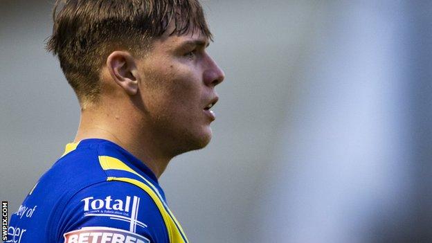 Keanan Brand in action for Warrington