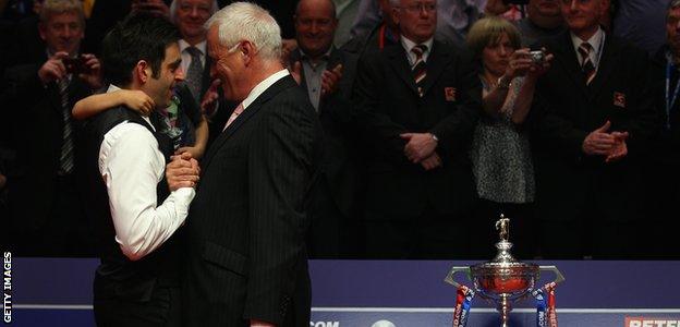 Ronnie O'Sullivan and Barry Hearn