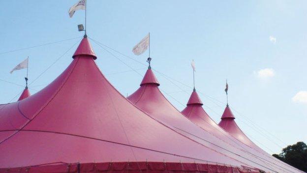 Pink pavilion