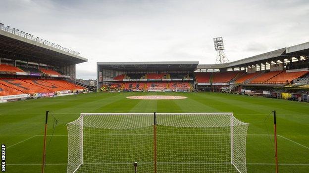 Tannadice Park has a capacity of 14,223