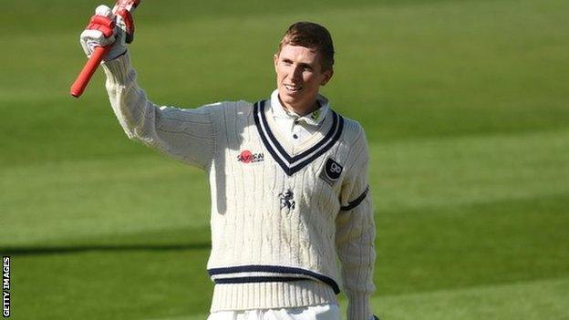 Zak Crawley made his maiden century in last season's final home Championship game against Kent at Canterbury