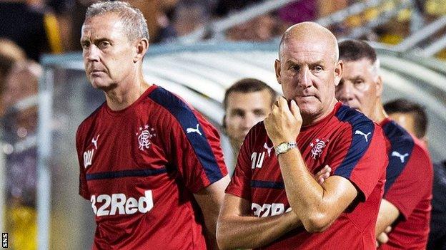 Rangers' David Weir and Mark Warburton