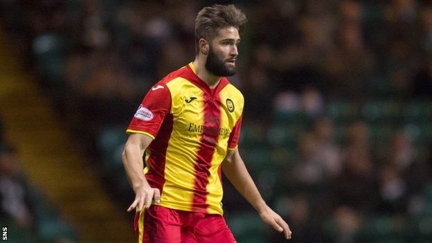 Partick Thistle defender Jordan Turnbull