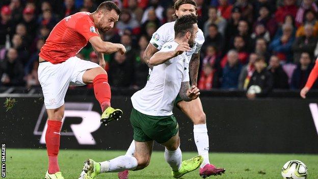 Haris Seferovic put the Swiss ahead after only 16 minutes