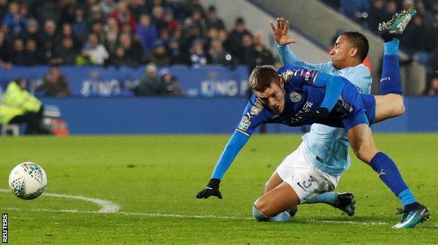 Jamie Vardy and Danilo