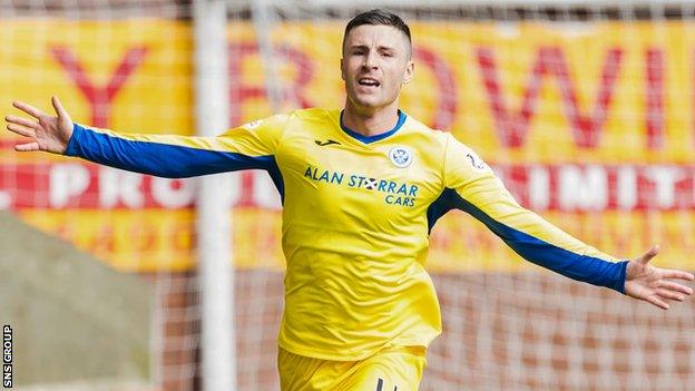 Michael O'Halloran scored five goals during his loan return to St Johnstone