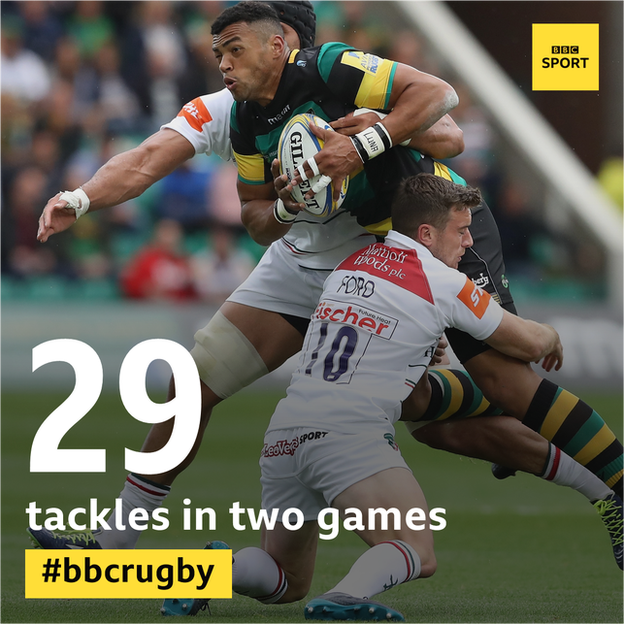 George Ford tackles Luther Burrell