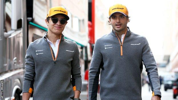 Carlos Sainz and Lando Norris