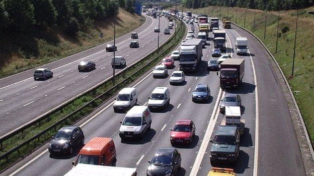 The M606 interchange at Chain Bar