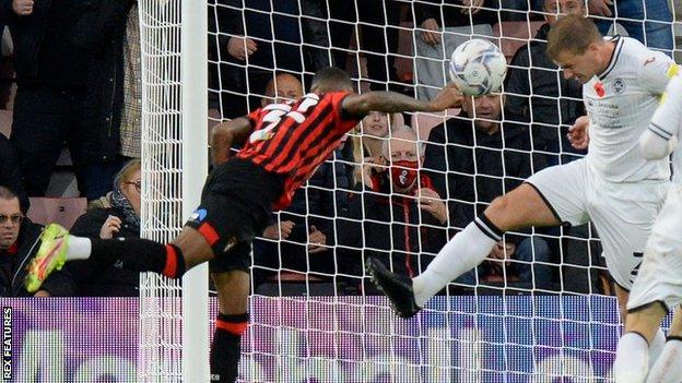 Jaidon Anthony of AFC Bournemouth scores the third goal