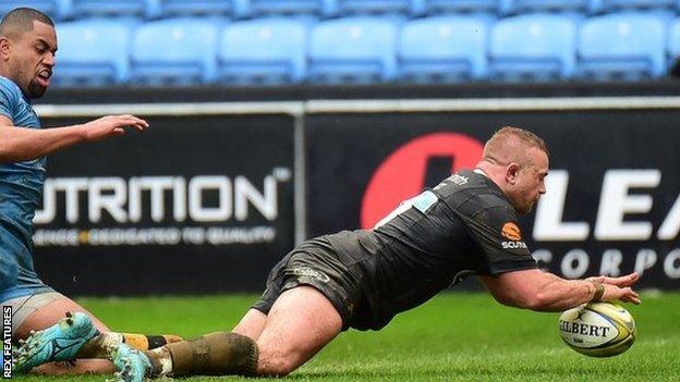 Hooker Tom Cruse's two tries against London Irish doubled his Premiership haul for the season to four