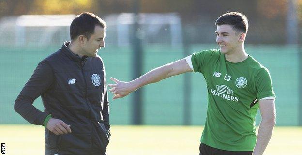 Chris Davies and Kieran Tierney