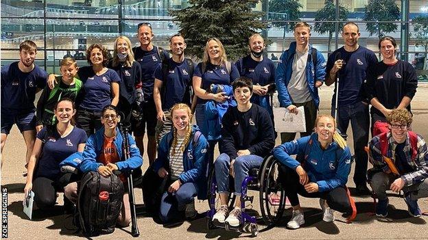 Great Britain paraclimbing team