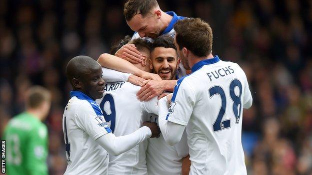 Leicester City celebrate