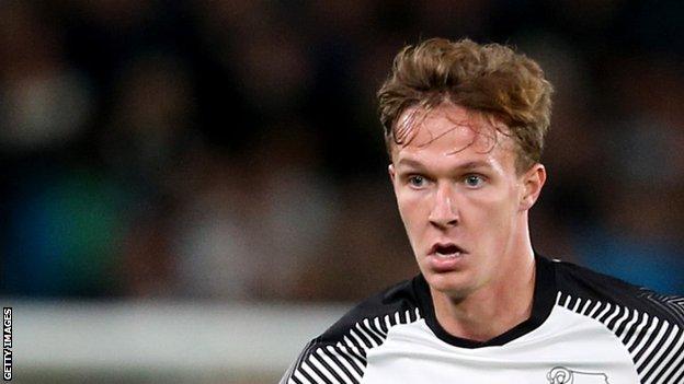 Kieran Dowell made 10 appearances for Derby during a loan spell this season and most recently played in their 1-0 defeat by Millwall on 14 December