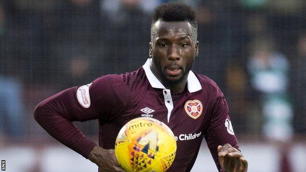 Isma Goncalves in action for Hearts