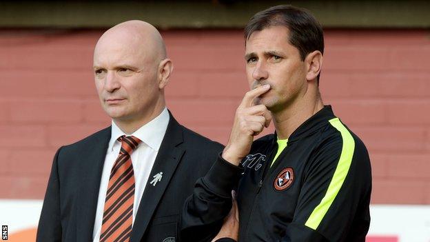 Stephen Thompson and Jackie McNamara