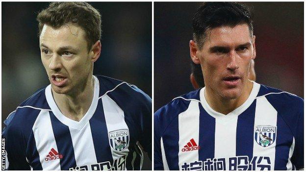 Jonny Evans and Gareth Barry