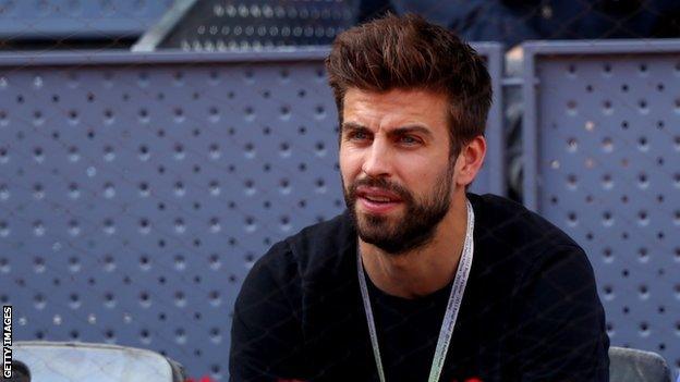 Barcelona defender Gerard Pique