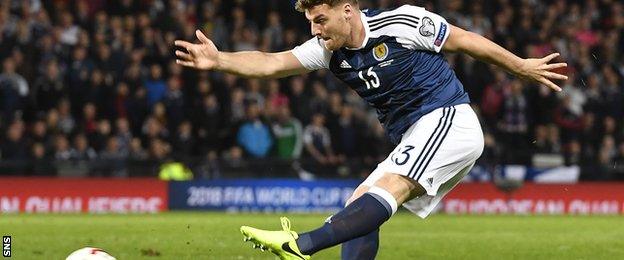 Chris Martin scored the winner as Scotland beat Slovenia on Sunday