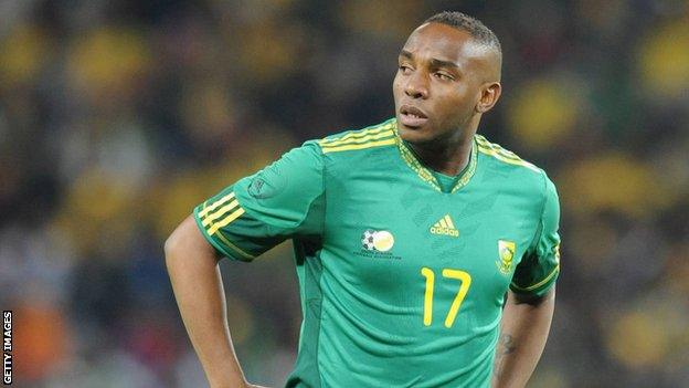 Benni McCarthy in his playing days for South Africa