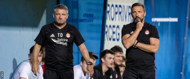 Tony Docherty and Derek McInnes